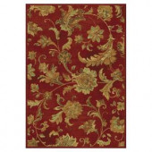 Kas Rugs Modern Artifact Red 3 ft. 3 in. x 4 ft. 7 in. Area Rug