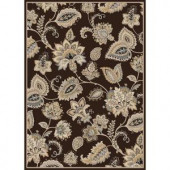 Home Dynamix Tiara Brown 7 ft. 8 in. x 10 ft. 2 in. Area Rug