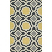 Loloi Rugs Weston Lifestyle Collection Charcoal Gold 2 ft. 3 in. x 3 ft. 9 in. Accent Rug
