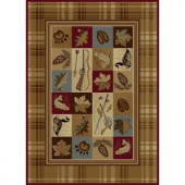 Tayse Rugs Nature Beige 5 ft. 3 in. x 7 ft. 3 in. Lodge Area Rug