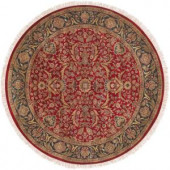 Artistic Weavers Layton Red 8 ft. Round Area Rug