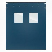 Aleco ImpacDor Optima 1/4 in. x 60 in. x 84 in. Single-Ply Blue Impact Door