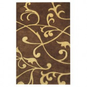 Home Decorators Collection Perpetual Brown 8 ft. x 11 ft. Area Rug