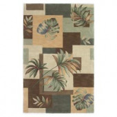 Kas Rugs Palm Windows Earth 3 ft. 6 in. x 5 ft. 6 in. Area Rug