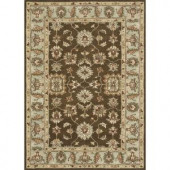 Loloi Rugs Fairfield Life Style Collection Brown Turquoise 5 ft. x 7 ft. 6 in. Area Rug