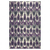 Kas Rugs Fashion Forward Grey/Purple 6 ft. 7 in. x 9 ft. 6 in. Area Rug