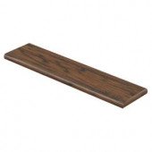 Cap A Tread Coffee Handscraped Hickory 94 in. Length x 12-1/8 in. Depth x 1-11/16 in. Height Laminate Right Return