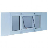 Ideal Pet 6.25 in. x 6.25 in. Small Cat Flap Plastic Frame Door for Installation into 33 in. to 38 in. Wide Sash Window