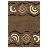 United Weavers Overstock Sideweaver Mocha 5 ft. 3 in. x 7 ft. 2 in. Contemporary Area Rug