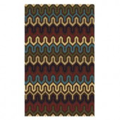 Home Decorators Collection Stitches Brown 2 ft. 6 in. x 4 ft. 6 in. Area Rug