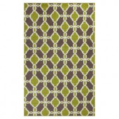 Kas Rugs Moroccan View Green/Beige 3 ft. 3 in. x 5 ft. 3 in. Area Rug