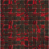 EPOCH Metalz Manganese-1014 Mosaic Recycled Glass 12 in. x 12 in. Mesh Mounted Floor & Wall Tile (5 sq. ft. / case)