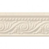 PORCELANOSA Listel Pisa 4 in. x 8 in. Marfil Ceramic Accent Tile
