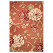 Kas Rugs Natures Flower Brick 6 ft. 9 in. x 9 ft. 6 in. Area Rug