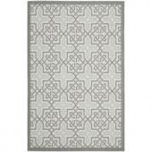 Safavieh Courtyard Light Grey/Anthracite 5.3 ft. x 7.6 ft. Area Rug