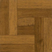 Armstrong 12 in. x 12 in. Peel and Stick Oak Parquet Antique Brown Vinyl Tile (30 sq. ft. /Case)