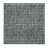 Solistone Atlantis Marina Dark 12 in. x 12 in. x 6.35 mm Glass Mesh-Mounted Mosaic Floor and Wall Tile (10 sq. ft. / case)