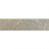 Daltile Sandalo Castillian Gray 3 in. x 12 in. Ceramic Bullnose Wall and Floor Tile