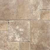 MS International Mediterranean Walnut Pattern Honed-Unfilled-Chipped Travertine Floor and Wall Tile (5 Kits - 80 sq. ft. / pallet)