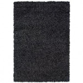 LR Resources OMG Kiss Smoke 7 ft. 10 in. x 11 ft. 2 in. Plush Indoor Area Rug