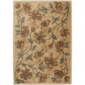 Rizzy Home Bellevue Honey Brown Floral 2 ft. 3 in. x 7 ft. 7 in. Area Rug