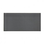 Splashback Tile Contempo Smoke Gray Polished Glass Tile - 3 in. x 6 in. Tile Sample