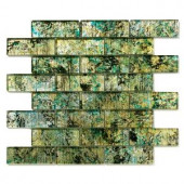 Solistone Folia Glass 12 in. x 12 in. Octotillo Glass Mesh-Mounted Mosaic Tile