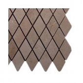 Splashback Tile Crema Marfil Diamond Marble Floor and Wall Tile - 6 in. x 6 in. Tile Sample