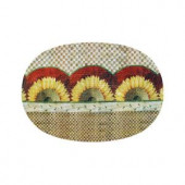 Sunflowers 20 in. x 30 in. Braided Rug