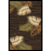 LA Rug Inc. 857/00 Crown Collection, forest green and various shades of brown color, 39 in. x 58 in.Indoor Area Rug