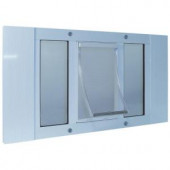 Ideal Pet 7 in. x 11.25 in. Medium Plastic Frame Door for Installation Into 27 in. to 32 in. Wide Sash Window