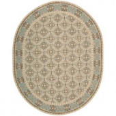 Nourison Country Heritage Sky Blue 7 ft. 6 in. x 9 ft. 6 in. Area Rug
