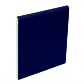 U.S. Ceramic Tile Bright Cobalt 4-1/4 in. x 4-1/4 in. Ceramic Surface Bullnose Wall Tile