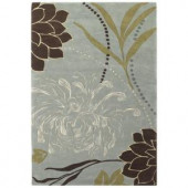 Kas Rugs Floral Romance Slate 8 ft. 6 in. x 11 ft. 6 in. Area Rug