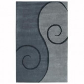 Home Decorators Collection Swirl Grey 8 ft. x 11 ft. Area Rug
