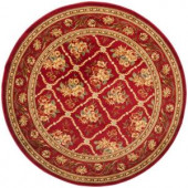 Safavieh Lyndhurst Red/Red 5 ft. 3 in. x 5 ft. 3 in. Round Area Rug