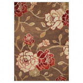 Kas Rugs Natures Flower Mocha 8 ft. 1 in. x 11 ft. 2 in. Area Rug