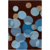 Chandra Avalisa Bold Blue 7 ft. 9 in. x 10 ft. 6 in. Indoor Area Rug