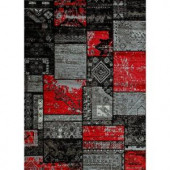 United Weavers Hathaway Red 5 ft. 3 in. x 7 ft. 2 in. Area Rug