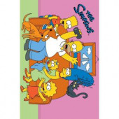 Fun Rugs The Simpsons Family Fun Time Multi Colored 5 ft. 3 in. x 7 ft. 6 in. Area Rug