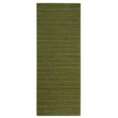 Home Decorators Collection Banded Jute Soft Green 3 ft. x 8 ft. Runner