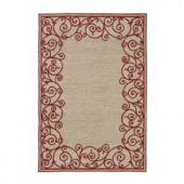 Home Decorators Collection Estate Red 7 ft. 6 in. x 9 ft. 6 in. Area Rug