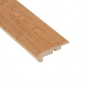 Home Legend High Gloss Taos Cherry 11.13 mm Thick x 2-1/4 in. Wide x 94 in. Length Laminate Stair Nose Molding