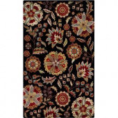 Home Decorators Collection Chivalry Black 5 ft. 3 in. x 8 ft. 3 in. Area Rug