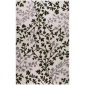 BASHIAN Verona Collection Sprung Ivory/Black 2 ft. 6 in. x 8 ft. Area Rug