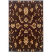 LR Resources Transitional Brown 1 ft. 10 in. x 3 ft. 1 in. Plush Indoor Area Rug