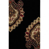 Home Decorators Collection Amour Black 5 ft. 3 in. x 8 ft. 3 in. Area Rug