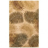Kas Rugs Giant Fern Natural 3 ft. 3 in. x 5 ft. 3 in. Area Rug