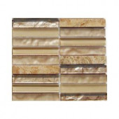 Splashback Tile Sandstorm Mixed Materials Floor and Wall Tile - 6 in. x 6 in. Tile Sample