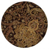 Home Decorators Collection Promanade Brown 5 ft. 9 in. Round Area Rug